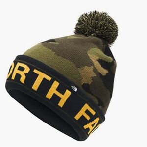 THE NORTH FACE Youth Ski Tuke beanie in camouflage